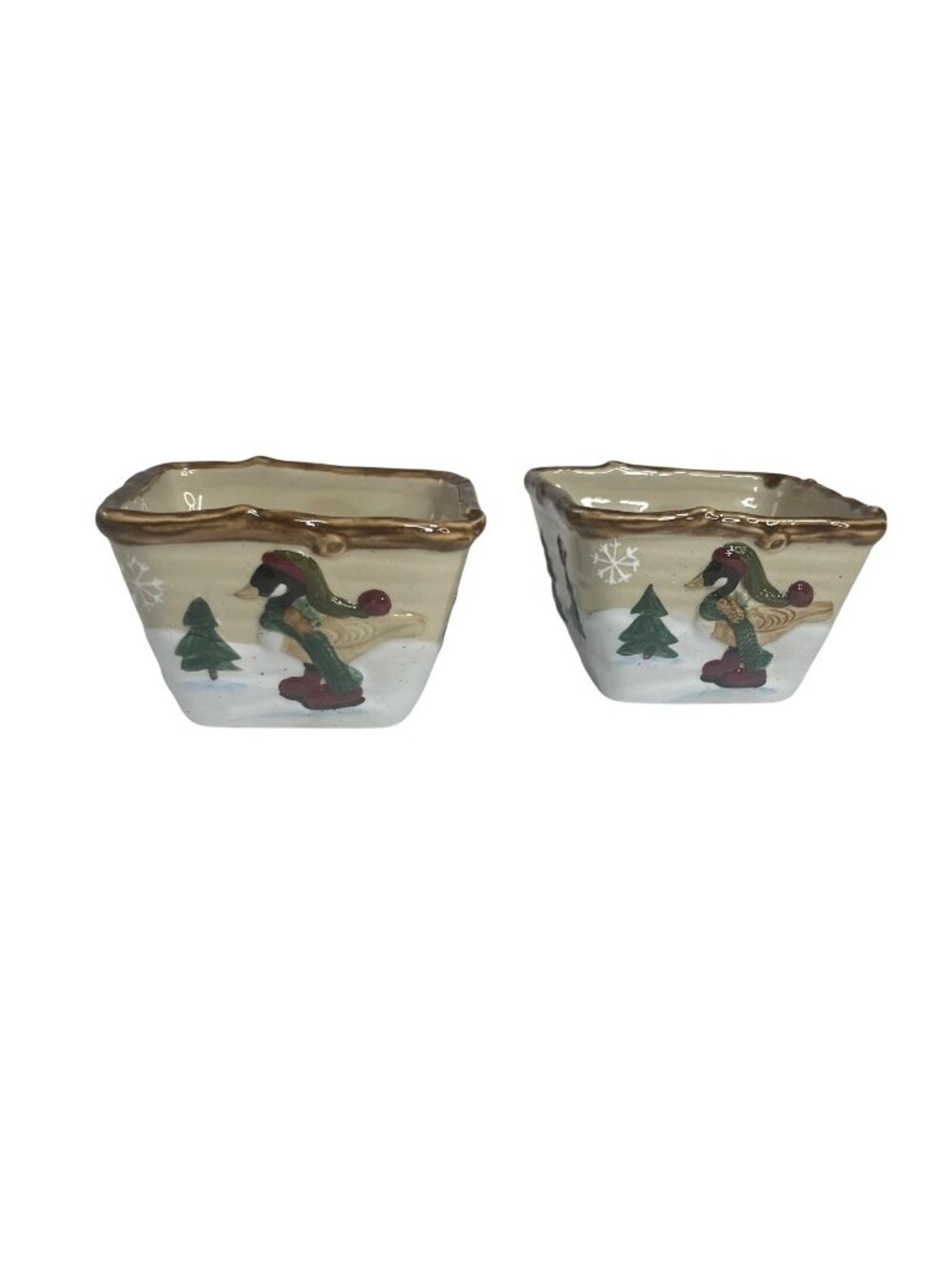 St Nicholas Square Heartland Square Holiday Bowls Set Of 2 Candy Holiday